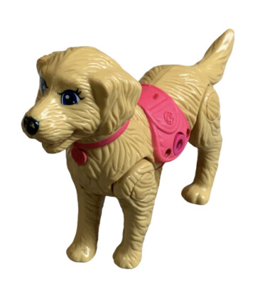 Barbie Pet Dog Strollin Pups Taffy Walking Golden Retriever | buyDolls