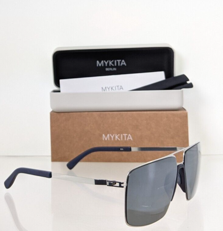 Pre-owned Mykita Brand Authentic  Mylon Hybrid Lotus Col. 309 61mm Silver Frame In Gray