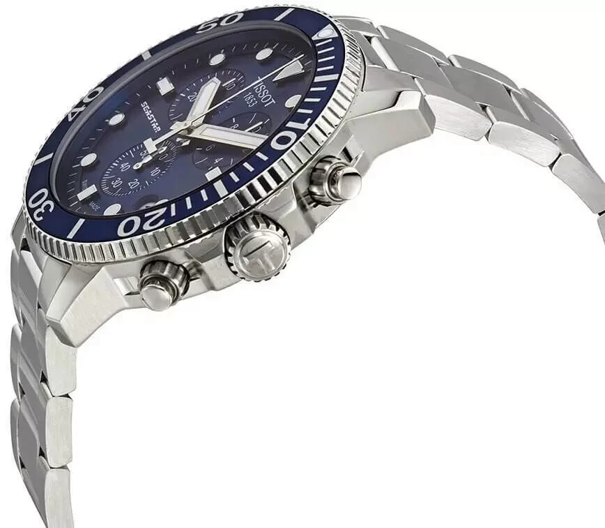 Pre-owned Tissot T-sport Seastar 1000 T120.417.11.041.01 Mens Chrono Watch 5yr Wty