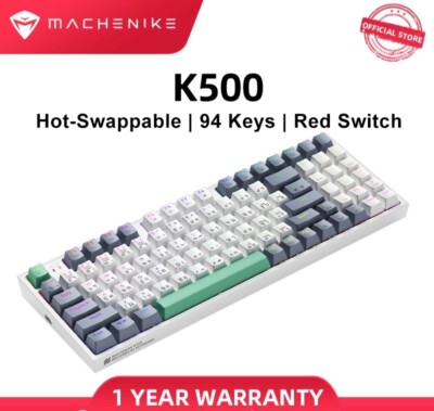 RGB mechanical keyboard detachable ,replaceable switches 94-key wired keyboard