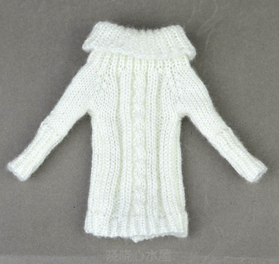 1/6 Accessories Knitted Handmade Sweater Top Coat Dress Clothes For 11.5'' Doll