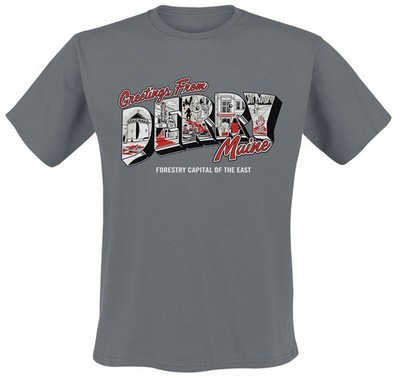 IT T-Shirt Herren Welcome To Derry Greetings charcoal