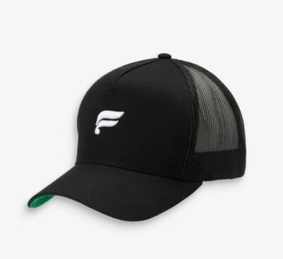 NEW WITH TAGS! Fabletics The Trucker Hat Black White SnapBack One Size M W