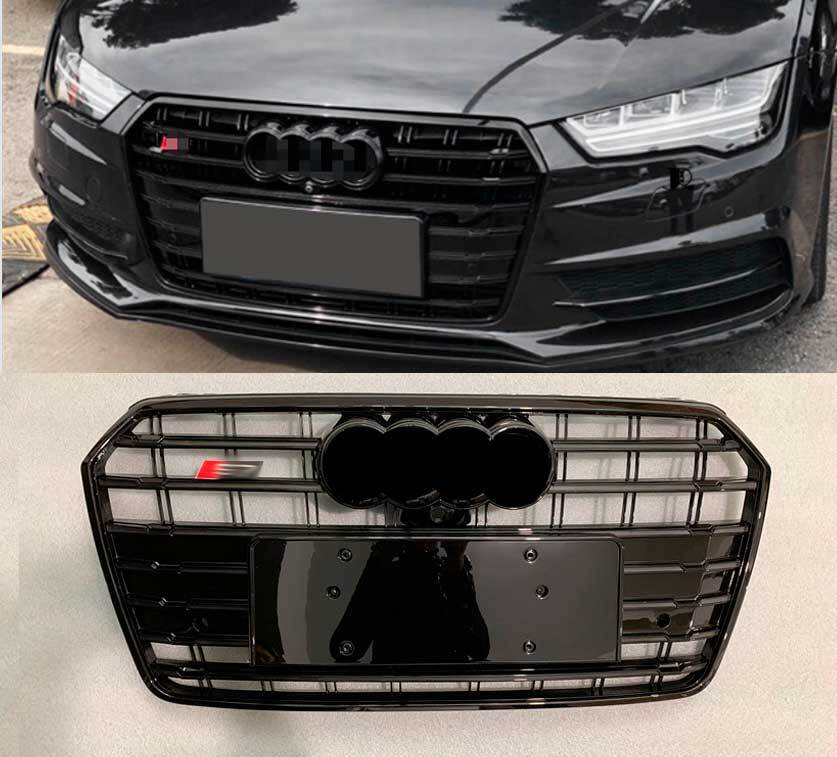 Audi A7 フロントグリル 4G 美品 AUDI アウディ C7 4G A7 S7 後期用 RS7タイプ ハニカムグリル