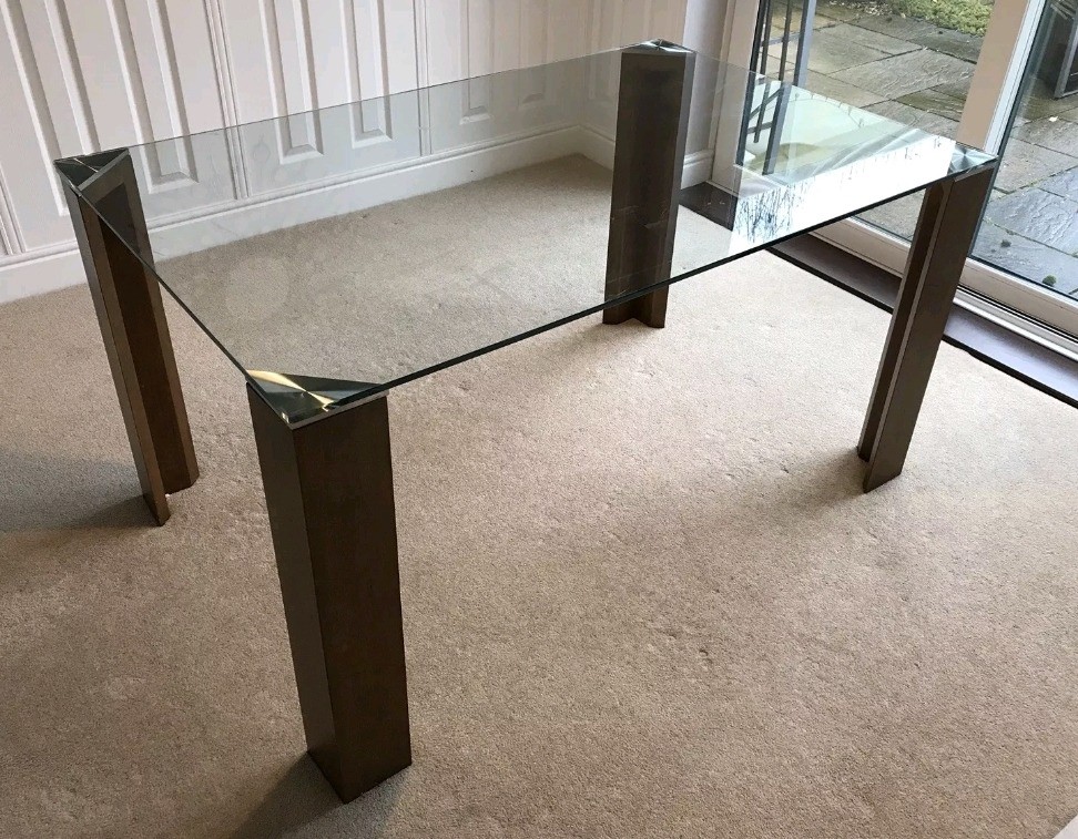 Dwell Clear Glass Dining Table 140cm FREE DELIVERY 741 in Leicester