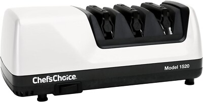 Chef s Choice Diamond Hone Sharpener Knife Sharpener Electric White Model 1520