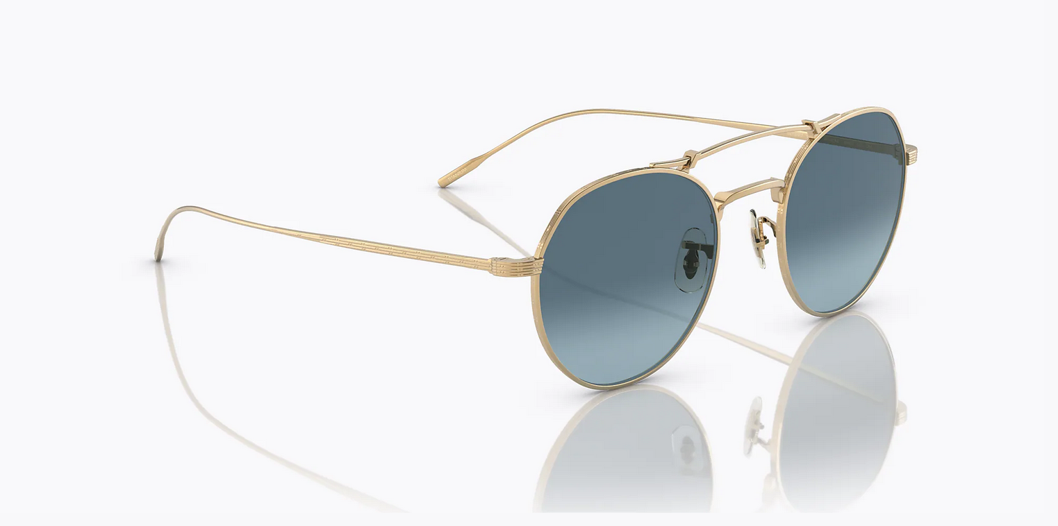 Pre-owned Oliver Peoples Brand 2023  Sunglasses Ov 1309st 5292q8 Reymont Authentic Case In Blue
