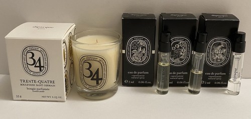 Cyan】Trente-Quatre 香り付きオーバル 35g Diptyque Trente