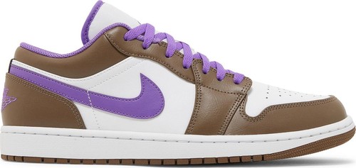

[553558-215] Мужские кроссовки Air Jordan RETRO 1 LOW ПУРПУРНЫЙ МОККА, Palomino/wild berry-white