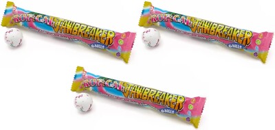 3x Zed Candy Tropical Jawbreaker 6 Balls Packs Novelty Bubblegum Sweets