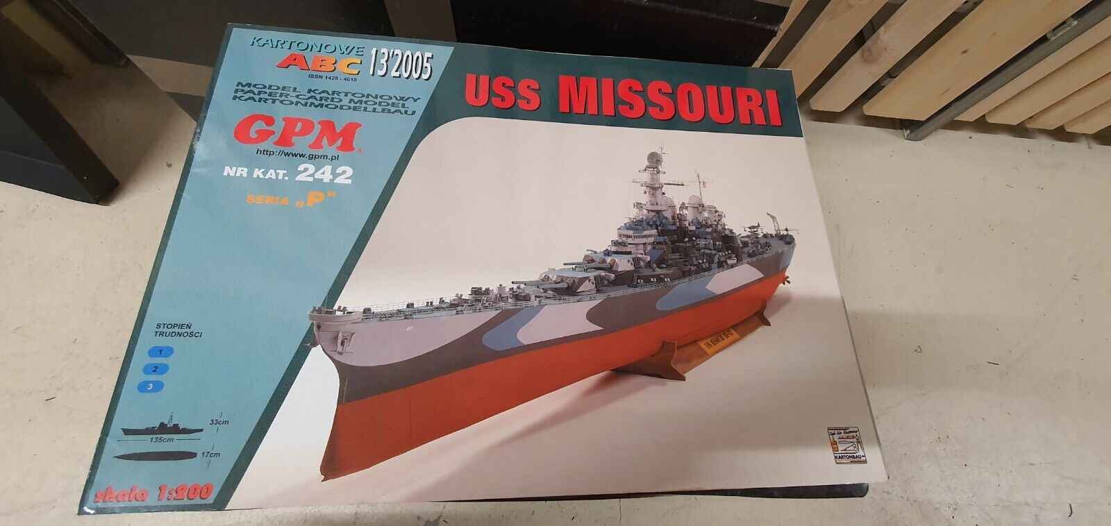 GPM 242  USS MISSOURI 1:200 Kartonmodellbau