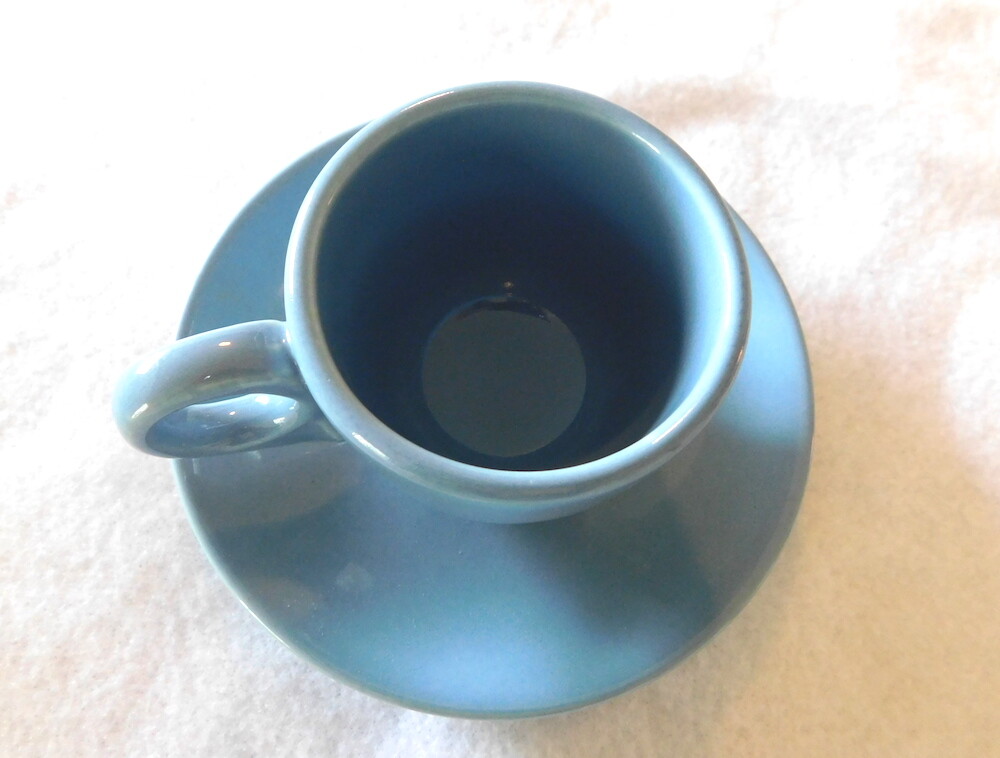 Fiestaware Periwinkle Demi Cup Saucer Fiesta Retired Blue Childs Set Demitasse