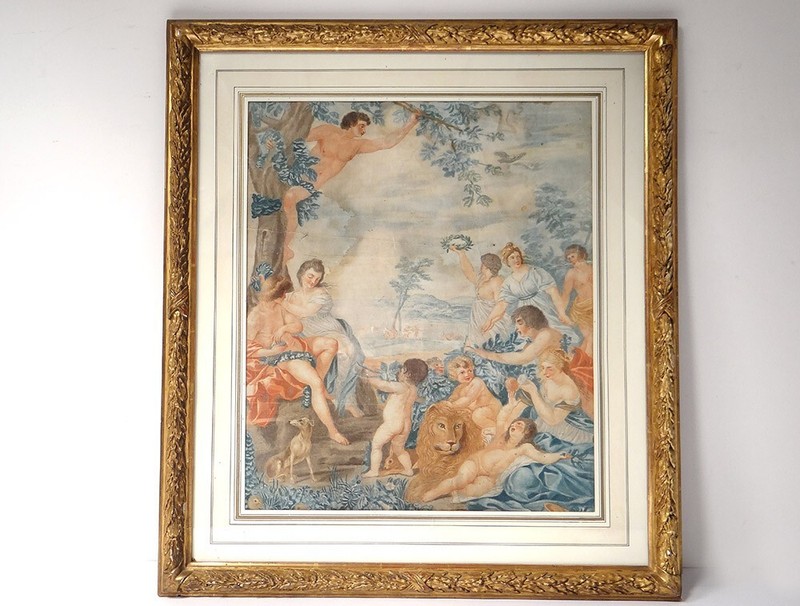 Dessin Encre Gouache Personnages Mythologiques Attr. Richard Van Orley 17Ã¨