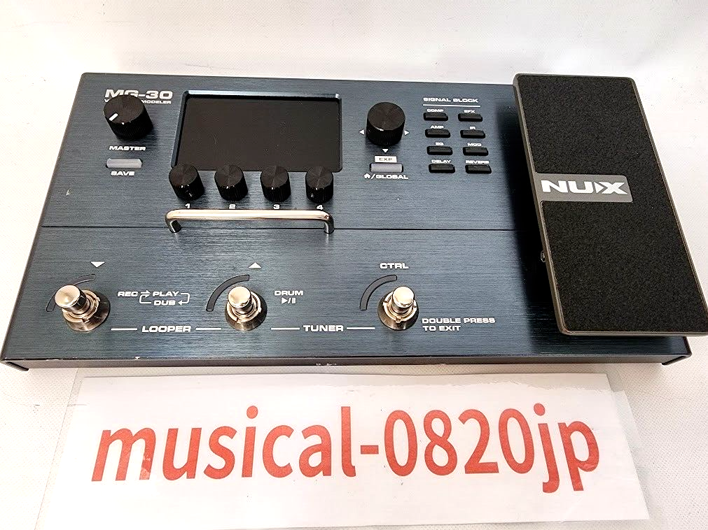 ギター Nux-mg 30 Amazon.com: NUX MG-30 Guitar Multi-Effects Pedal Guitar/Bass