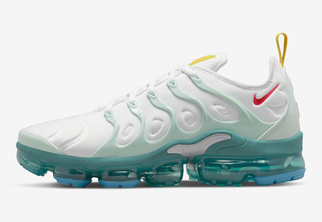 

Nike Air Vapormax Plus с 1972 года белая мятная пена Siren Red DQ7645-100 размер 9,5, Белый, Nike Air Vapormax Plus