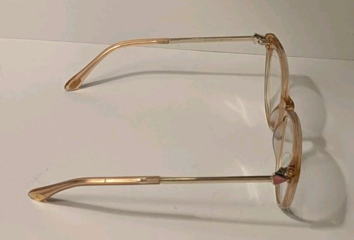Amelia E Tricia 35-001027 Beige Eyeglasses Frames 53-17-145 Case
