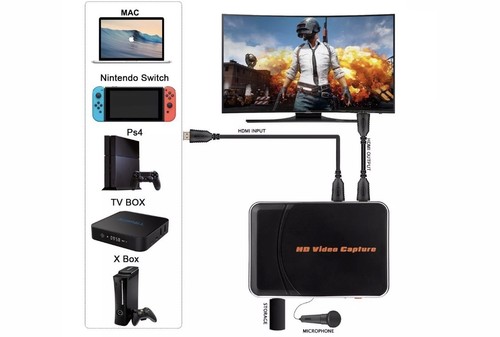 HDMI Game Capture Card HD 1080P Video Record Save to USB Disk For PS4 Xbox Wii U
