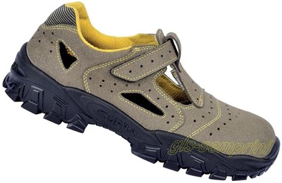 LEATHER WORK SAFETY SHOES SANDALS TRAINERS STEEL TOE CAP COFRA NEW BRENTA S1 P