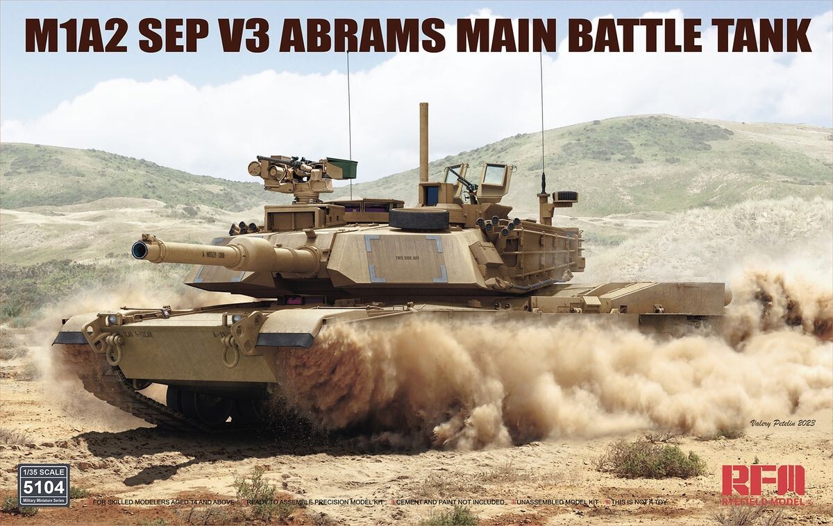 RYEFIELD MODEL RFM RM-5104 1/35 M1A2 SEP V3 Abrams Main