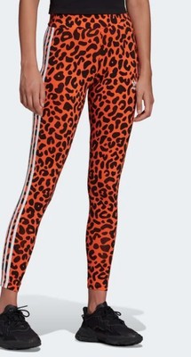 

Женские тайтсы Adidas Rich Mnisi, оранжевый/черный, средний размер, True orange/black