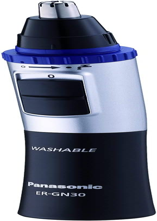 Panasonic ER-GN30-K Nose, Ear N Facial Hair Trimmer Wet/Dry with Vortex Cleaning