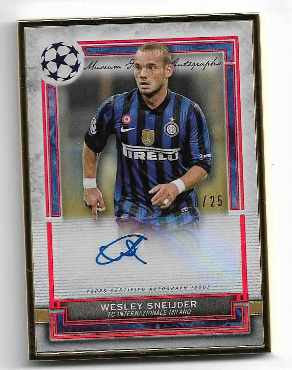 2020-21 Topps Champions League Museum Gold Frame Auto Card