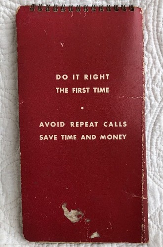 Vintage Trouble Shooter's Guide for Ice Cream Cabinet Service Men Instruction