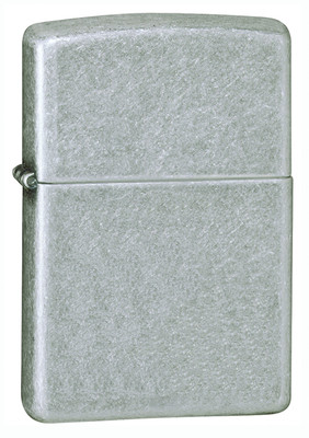 Zippo Windproof Antique Silver Plate Lighter, # 121FB, New In Box