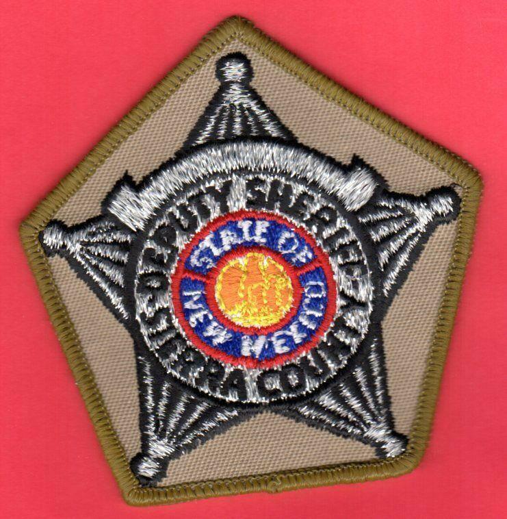 Sierra County New Mexico Sheriff Patch ** 3-3/8" x 3-3/3"