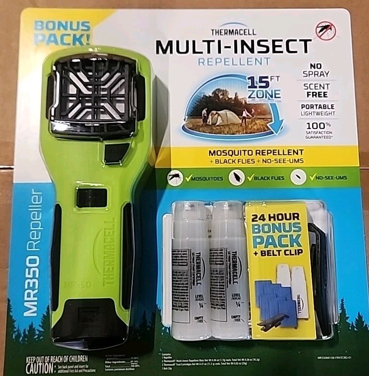 Thermacell MR350 Portable Mosquito Repeller, # MR350VMI (2 Carts, 6