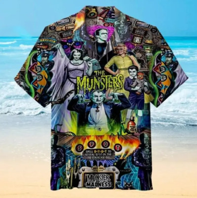 The Munsters Hawaiian shirt.. new summer shirt aloha,, new, summer..summer