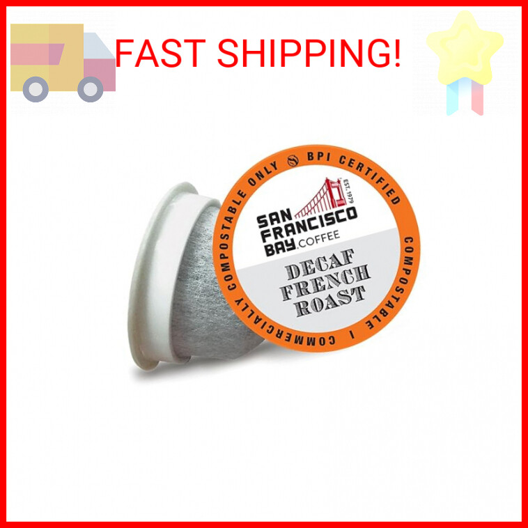 San Francisco Bay Compostable Coffee Pods - DECAF French Roa