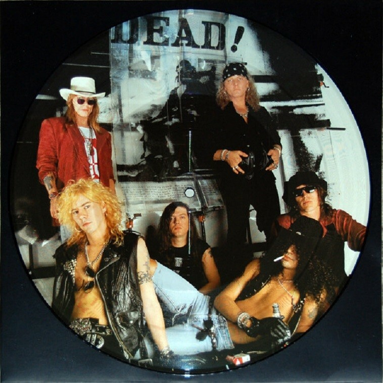 Guns'n'Roses Plutinum Disc.額装品 musicgoldmine.com - Guns N' Roses Appetite For Destruction RIAA