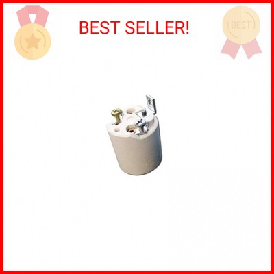 Leviton 3152-8 Medium Base, One-Piece, Keyless, Incandescent, Unglazed Porcelain