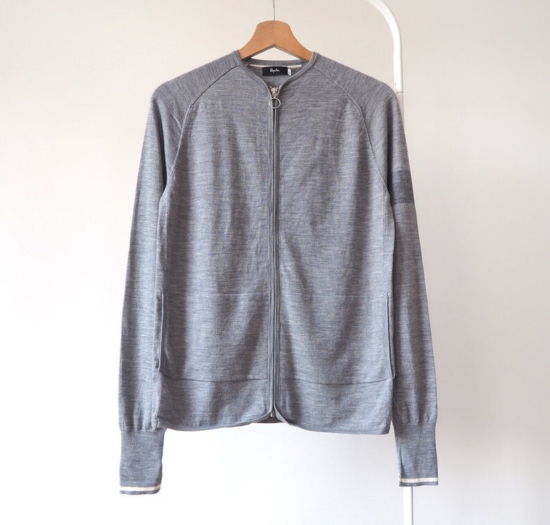 Rapha merino wool jersey full zip jacket cycling all season Rapha merino wool jersey full zip jacket cycling all season