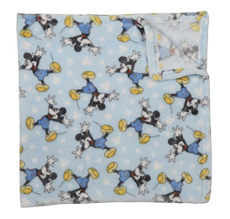 Mickey Mouse Baby Boy Fleece Blanket Disney NWT