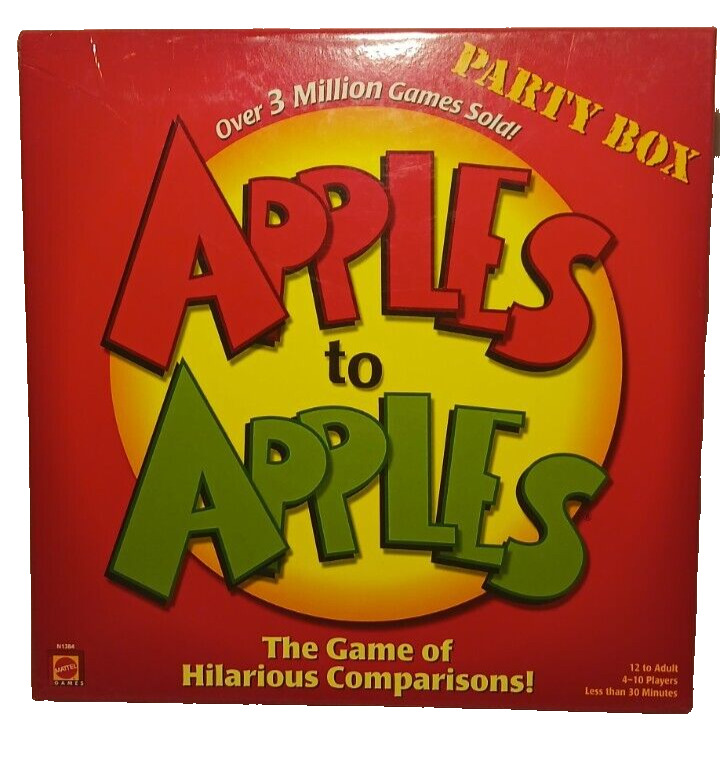 Apples to Apples Party Box Card Game (Slightly Used) 2007 Mattel Games