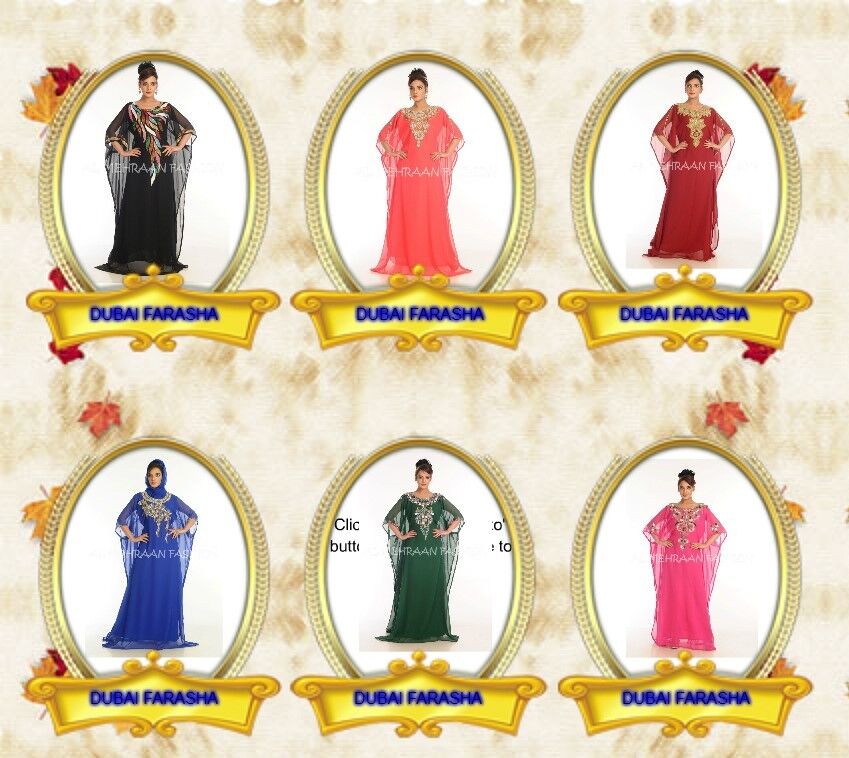 Pre-owned Fashion Ramadan Eid Special Moroccan Dubai 6 Differen Farasha Kaftan Lowest Price Dress In As Variation