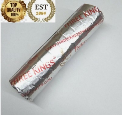 THREE KINGS ORGANIC Charcoal, 1 Roll/10 Pieces 33mm Best quality for Hookahs