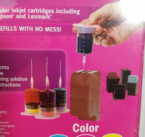 Inkjet Refill Kit NCR Universal Color 999289 Save Money Cyan Magenta Yellow