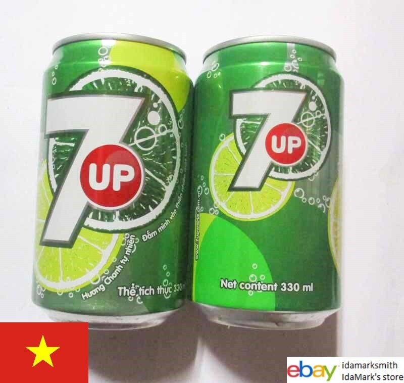 専用ページ　1960’s 7up ストレッチボトル Empty 7UP Soda can VIETNAM 330ml 2012 Green VN Pepsi 7 Up