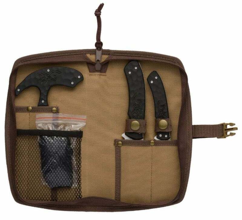 Browning PRIMAL 4 piece processing knife set Field Hunting Prep Stainless w case