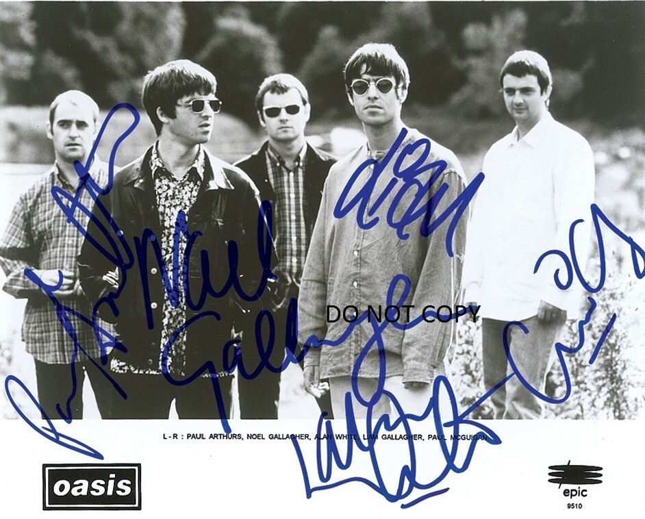 レア　オアシス　直筆サイン　oasis Liam Gallagher noel レア オアシス 直筆サイン oasis Liam Gallagher noel 洋楽