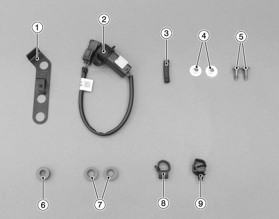 ナンジャ　アクパネ 2020-2024 Genuine Kawasaki Ninja 1000 SX/ABS USB Socket Kit