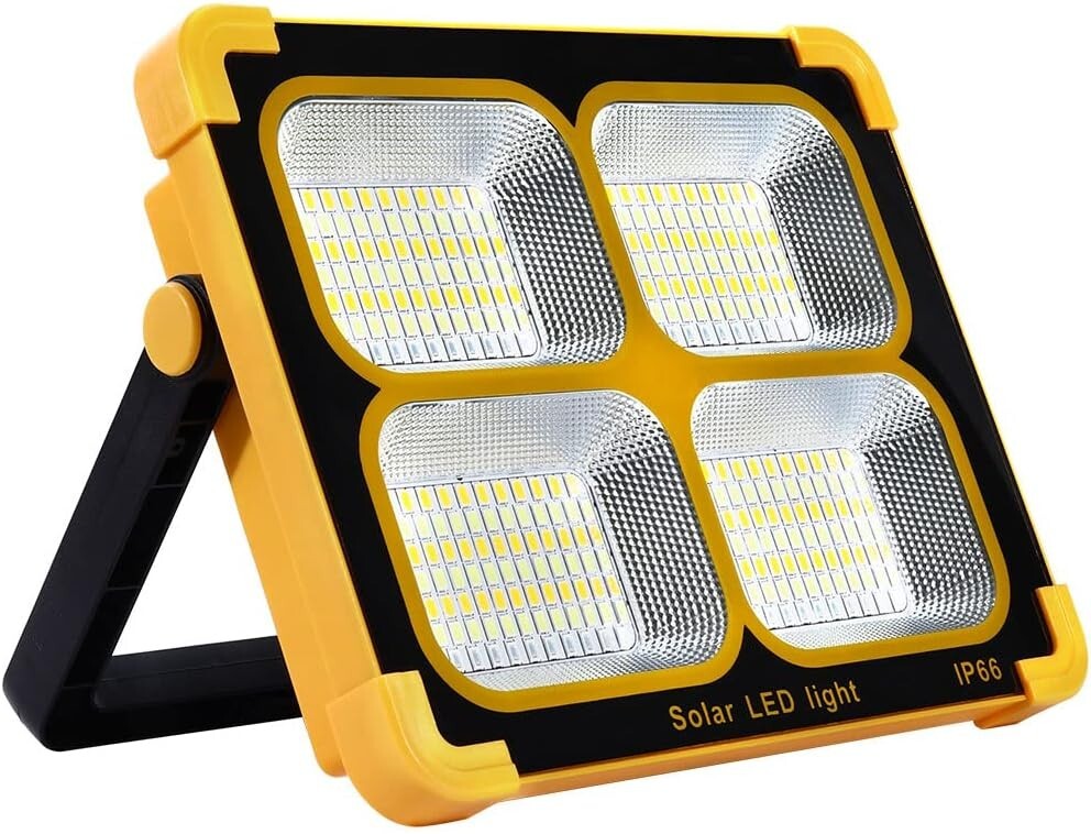 Portable Solar Led Work Light 100W 12000mAh  IP66 Magnet Strong for Camping Work