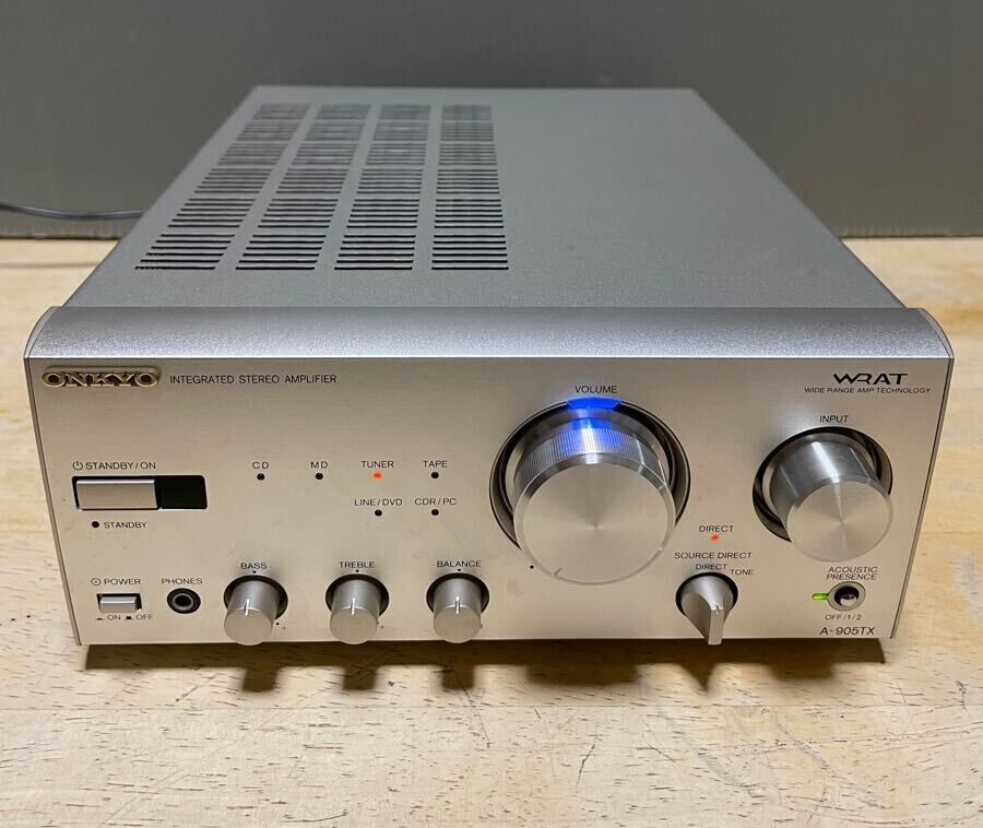 アンプ　オンキヨー　A-905TX Onkyo A-905TX Stereo Integrated Amplifier Transistor | 100W