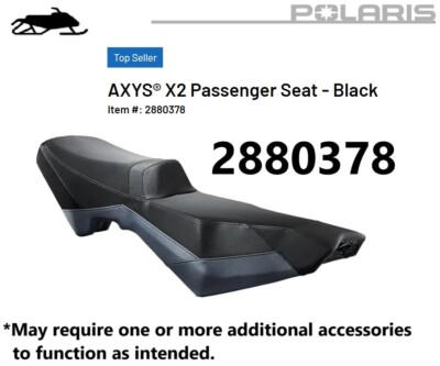 Polaris OEM 15'-20' Switchback 600/800 Axys X2 Passenger Seat-2880378