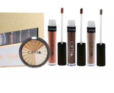 NEW - OFRA Nikkie Tutorials Collection - Everglow Highlighter 3 Liquid Lips