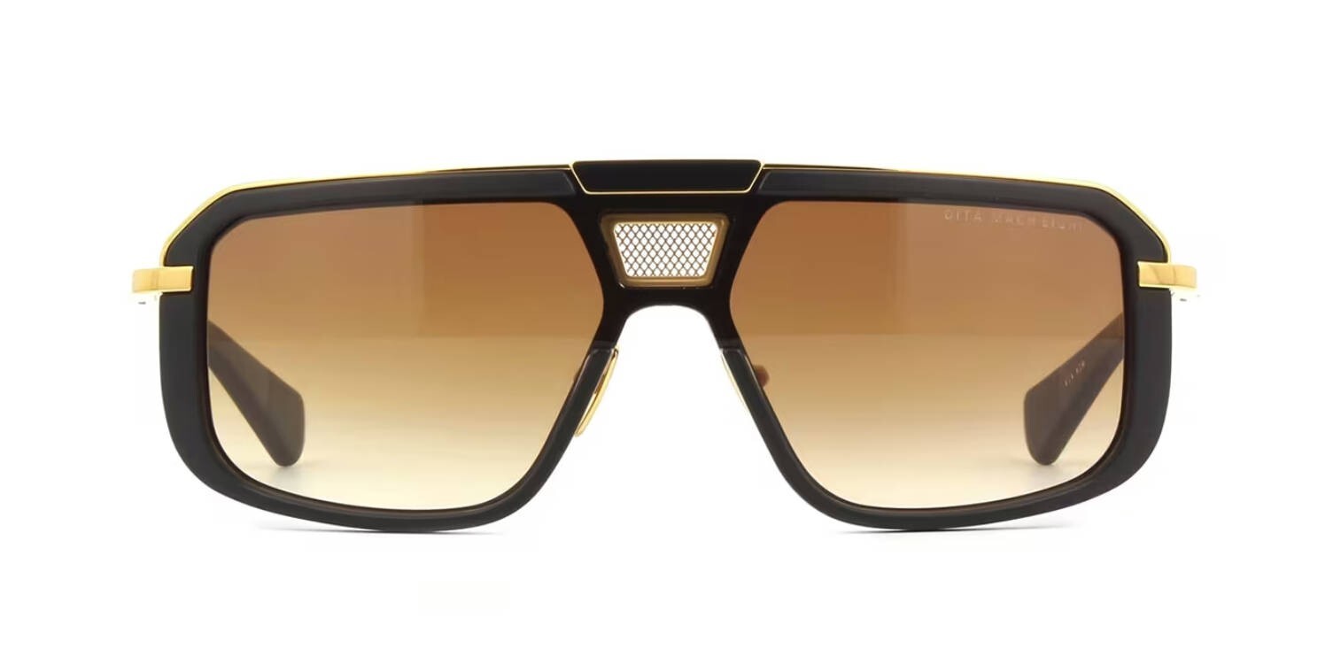 Pre-owned Dita Mach-eight Matte Black Yellow Gold/brown To Clear Gradient (01) Sunglasses
