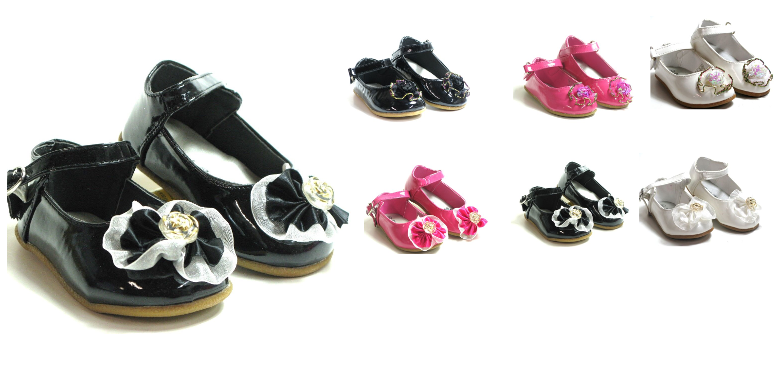 Baby Toddler Girls Studded Dress Shoes Ballet Flats Slip-On Pageant Sz 4-9